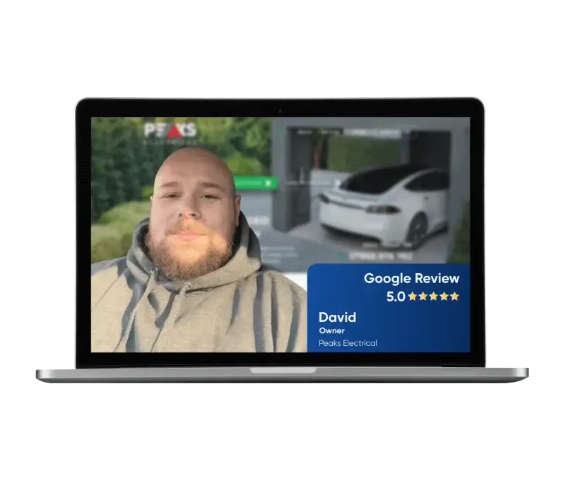 Real-world website results and client feedback for a trade business website