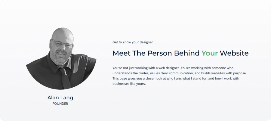 Alan Lang, founder of OnPoint Creations.