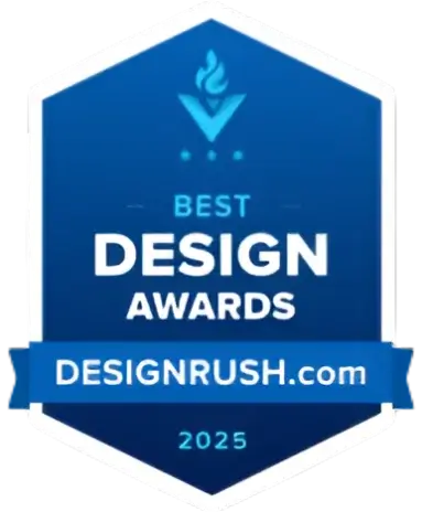 DesignRush Best Web Design Award 2025 Badge