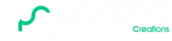 Onpoint Creations logo in white and green for trade and construction website design services