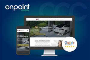 Peaks Electrical website shown across desktop and mobile devices