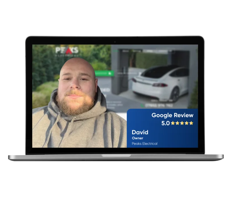 David from Peaks Electrical sharing his experience after launching a new website and online presence